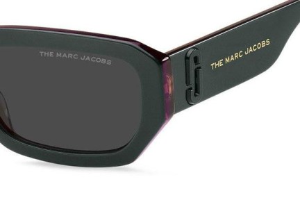 Okulary przeciwsłoneczne Marc Jacobs MARC614/S ZI9/IR Prostokątne Zielone