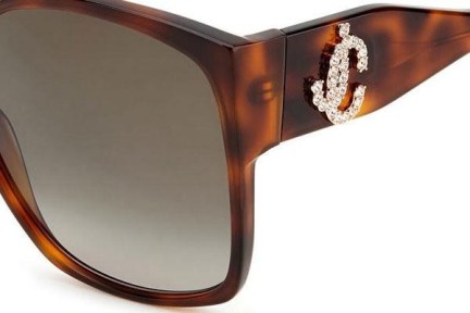 Okulary przeciwsłoneczne Jimmy Choo NOEMI/S 086/HA Kwadratowe Havana