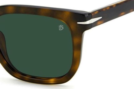 Okulary przeciwsłoneczne David Beckham DB7076/S 086/QT Kwadratowe Havana