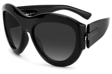 Okulary przeciwsłoneczne Dsquared2 D20072/S 807/9O Kocie oczy Czarne