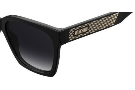 Okulary przeciwsłoneczne Moschino MOS015/S 807/9O Kwadratowe Czarne