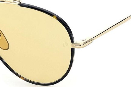 Okulary przeciwsłoneczne David Beckham DB7003/S J5G/UK Pilotki (Aviator) Złote