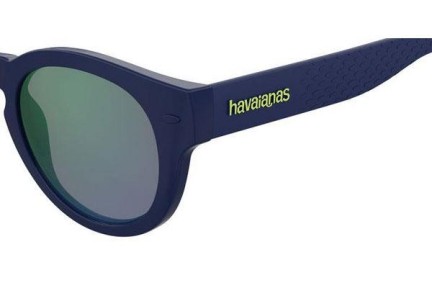 Okulary przeciwsłoneczne Havaianas TRANCOSO/E RNB/Z9 Okrągłe Niebieskie