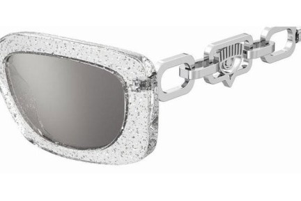 Okulary przeciwsłoneczne Chiara Ferragni CF7015/S MXV/T4 Prostokątne Przezroczyste