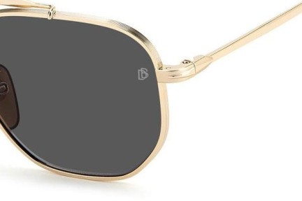 Okulary przeciwsłoneczne David Beckham DB1079/S RHL/IR Prostokątne Złote