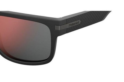 Okulary przeciwsłoneczne Polaroid Active Collection PLD2066/S 003/OZ Polarized Prostokątne Czarne