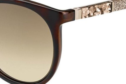 Okulary przeciwsłoneczne Jimmy Choo Erie/S 9N4/HA Kwadratowe Havana