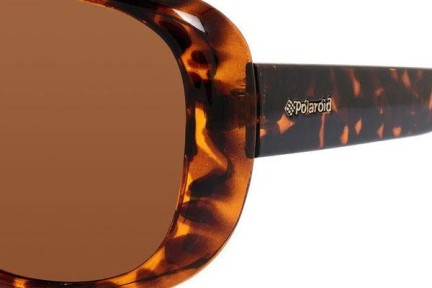 Okulary przeciwsłoneczne Polaroid PLD4014/S V08/HE Polarized Oversize Havana