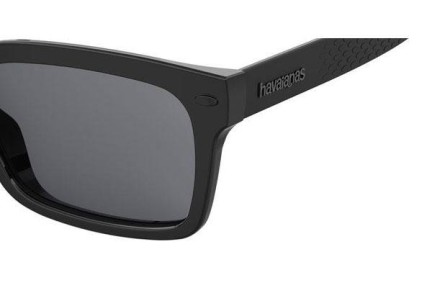 Okulary przeciwsłoneczne Havaianas CAETANO 807/IR Prostokątne Czarne