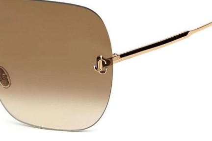 Okulary przeciwsłoneczne Jimmy Choo ZELMA/S J5G/HA Pojedyncze | Shield Złote