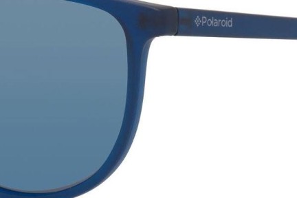 Okulary przeciwsłoneczne Polaroid Junior PLD8016/N UJO/JY Polarized Kwadratowe Niebieskie