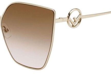 Okulary przeciwsłoneczne Fendi FF0323/S S45/M2 Polarized Kocie oczy Złote