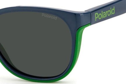 Okulary przeciwsłoneczne Polaroid Junior PLD8043/S RNB/M9 Polarized Okrągłe Niebieskie