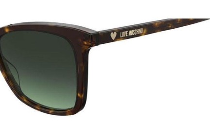 Okulary przeciwsłoneczne Love Moschino MOL020/S 086/IB Kocie oczy Havana