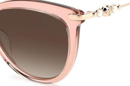 Okulary przeciwsłoneczne Jimmy Choo TINSLEY/G/S FWM/HA Kocie oczy Różowe