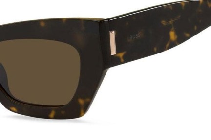 Okulary przeciwsłoneczne BOSS BOSS1363/S 086/70 Kocie oczy Havana