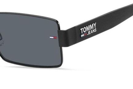 Okulary przeciwsłoneczne Tommy Jeans TJ0005/S 003/IR Prostokątne Czarne
