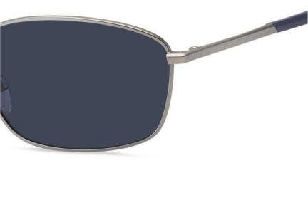 Okulary przeciwsłoneczne Tommy Hilfiger TH1768/S R81/KU Prostokątne Srebrne
