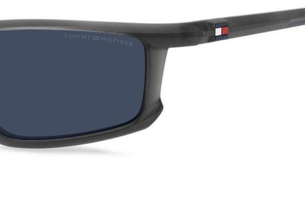 Okulary przeciwsłoneczne Tommy Hilfiger TH1914/S FRE/KU Prostokątne Szare
