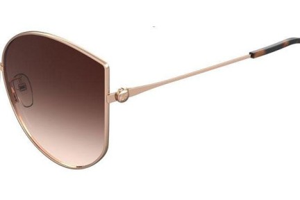 Okulary przeciwsłoneczne Moschino MOS086/G/S DDB/HA Oversize Złote