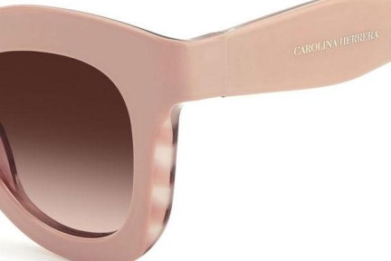 Okulary przeciwsłoneczne Carolina Herrera CH0014/S FWM/HA Kocie oczy Różowe