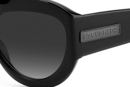 Okulary przeciwsłoneczne Dsquared2 D20072/S 807/9O Kocie oczy Czarne