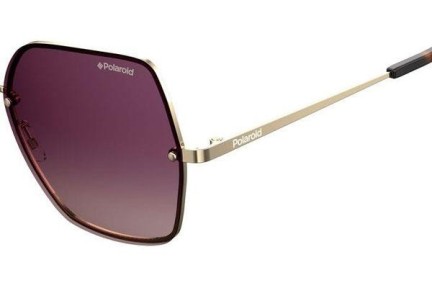 Okulary przeciwsłoneczne Polaroid PLD4091/S S9E/JR Polarized Oversize Złote
