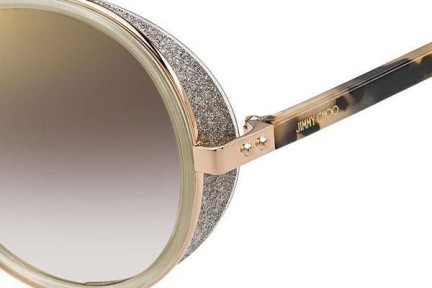 Okulary przeciwsłoneczne Jimmy Choo ANDIE/S J7A/NH Okrągłe Złote