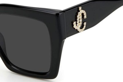 Okulary przeciwsłoneczne Jimmy Choo ELENI/G/S 807/IR Kwadratowe Czarne