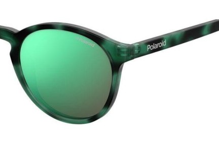 Okulary przeciwsłoneczne Polaroid Junior PLD8024/S PHW/5Z Polarized Okrągłe Zielone