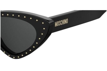 Okulary przeciwsłoneczne Moschino MOS006/S 807/IR Kocie oczy Czarne