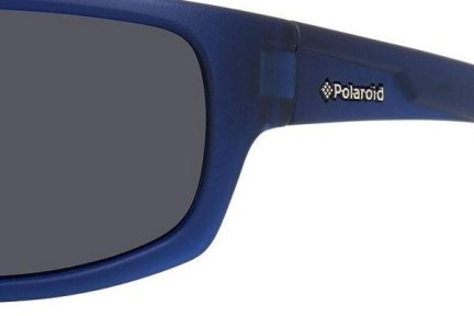 Okulary przeciwsłoneczne Polaroid P8411 148/Y2 Polarized Prostokątne Niebieskie