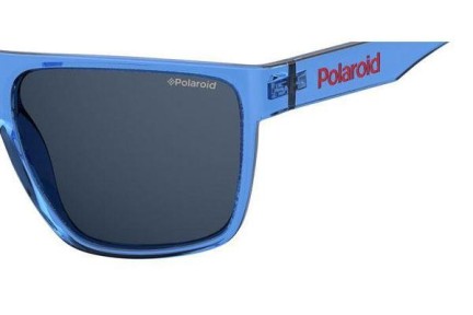 Okulary przeciwsłoneczne Polaroid #fedezselection Collection PLD6076/S PJP/C3 Polarized Flat Top Niebieskie