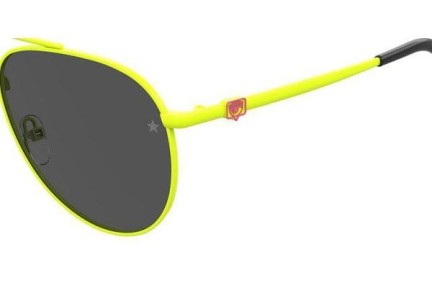 Okulary przeciwsłoneczne Chiara Ferragni CF1001/S 40G/IR Pilotki (Aviator) Żółte