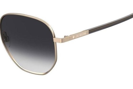 Okulary przeciwsłoneczne Love Moschino MOL028/S 000/9O Kwadratowe Złote