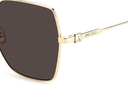 Okulary przeciwsłoneczne Jimmy Choo REYES/S 000/70 Oversize Złote