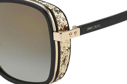 Okulary przeciwsłoneczne Jimmy Choo ELVA/S 2M2/FQ Oversize Czarne