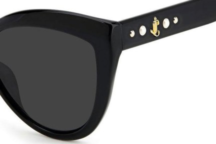 Okulary przeciwsłoneczne Jimmy Choo SINNIE/G/S 807/IR Kocie oczy Czarne