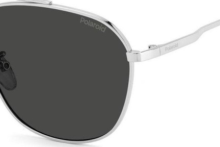 Okulary przeciwsłoneczne Polaroid PLD4127/G/S 010/M9 Polarized Pilotki (Aviator) Srebrne