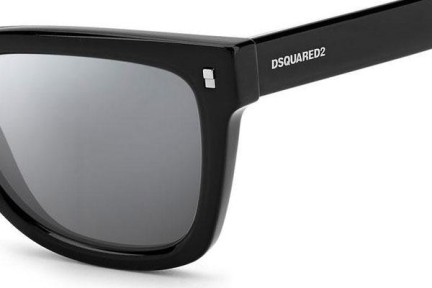 Okulary przeciwsłoneczne Dsquared2 D20013/S CSA/T4 Kocie oczy Czarne