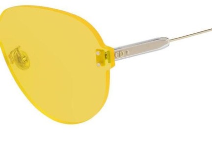 Okulary przeciwsłoneczne Dior Colorquake 3 40G/HO Pojedyncze | Shield Żółte
