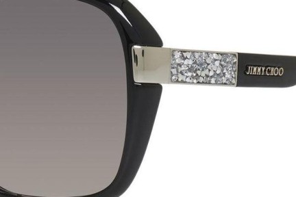 Okulary przeciwsłoneczne Jimmy Choo ALANA/S D28/EU Oversize Czarne