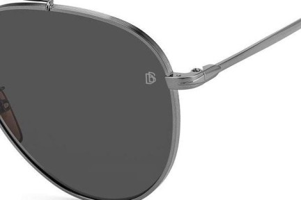 Okulary przeciwsłoneczne David Beckham DB1102/F/S KJ1/IR Pilotki (Aviator) Szare