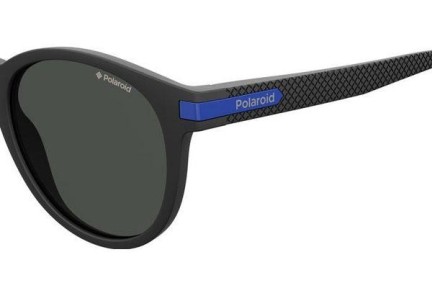 Okulary przeciwsłoneczne Polaroid Active Collection PLD2087/S 0VK/M9 Polarized Okrągłe Czarne