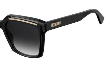 Okulary przeciwsłoneczne Moschino MOS035/S 807/9O Kwadratowe Czarne