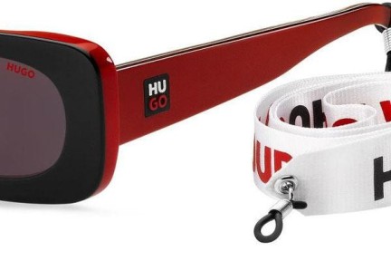 Okulary przeciwsłoneczne HUGO HG1220/S OIT/AO Owalne Czarne