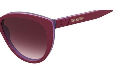 Okulary przeciwsłoneczne Love Moschino MOL043/S 8CQ/3X Kocie oczy Czerwone