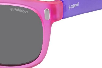 Слънчеви очила Polaroid Junior P0115 IUB/Y2 Polarized Квадратни Розова