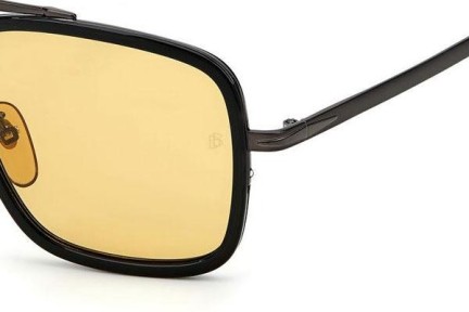 Okulary przeciwsłoneczne David Beckham DB7002/S V81/UK Kwadratowe Czarne