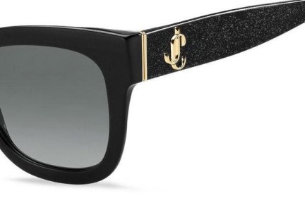 Okulary przeciwsłoneczne Jimmy Choo JAN/S DXF/9O Kwadratowe Czarne